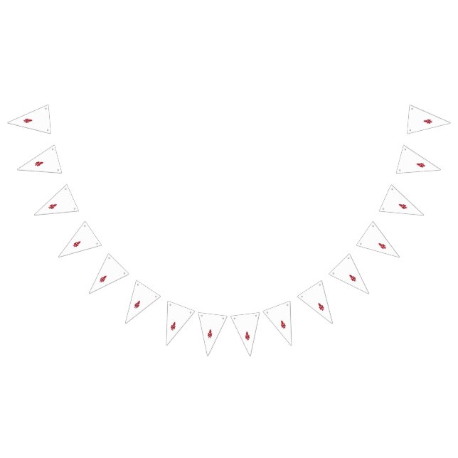 Banderines un patrón rojo y azul sobre un fondo blanco (Todo)