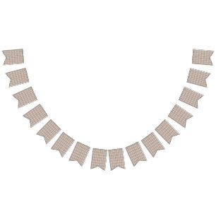 Banderines un patrón rosa y marrón sobre un fondo blanco