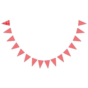 Banderines Un patrón simétrico con rojo, naranja y p