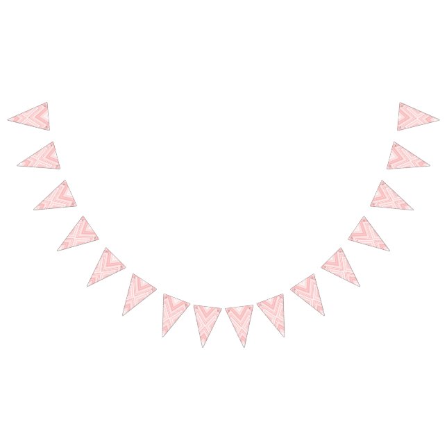 Banderines Un patrón simétrico que presenta moti rojo y rosa (Todo)