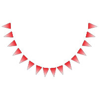 Un retrogro rayado rojo y blanco visualmente atrac