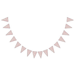 Banderines Un tejido que muestra un patrón de color rosa y bl