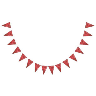 Banderines Un textil de diseño rico con un rojo vibrante h