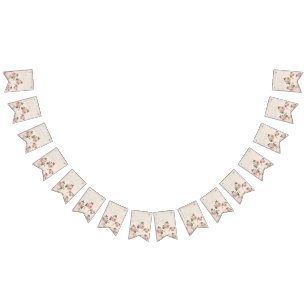 Banderines Un toque de Cojín decorativo rosado