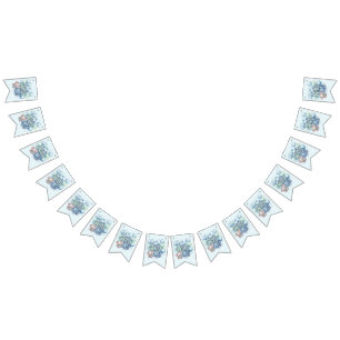 Banderines Una acuarela salvaje de primer cumpleaños