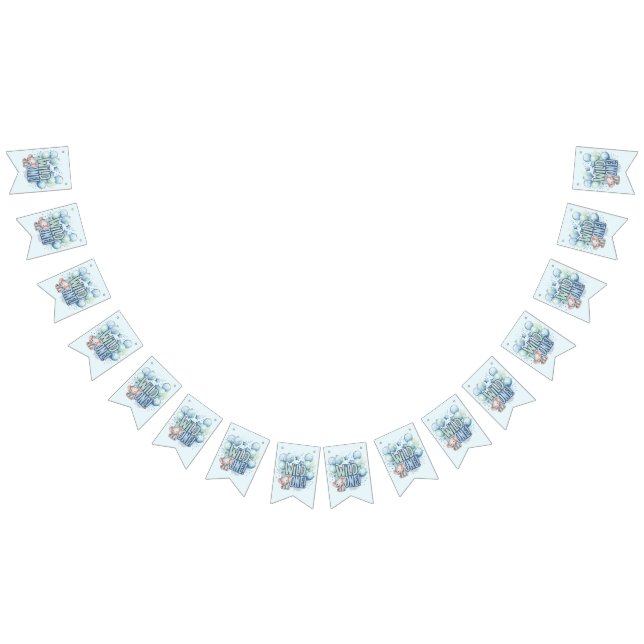 Banderines Una acuarela salvaje de primer cumpleaños (Todo)