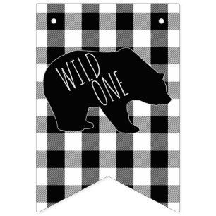 Banderines Una fiesta de cumpleaños salvaje del oso de la