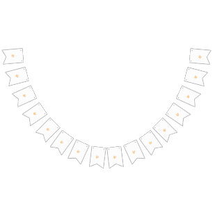 Banderines una flor amarilla con hojas sobre fondo blanco