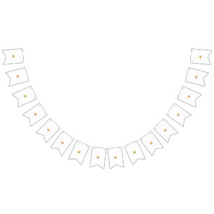 Banderines una flor amarilla con hojas sobre fondo blanco