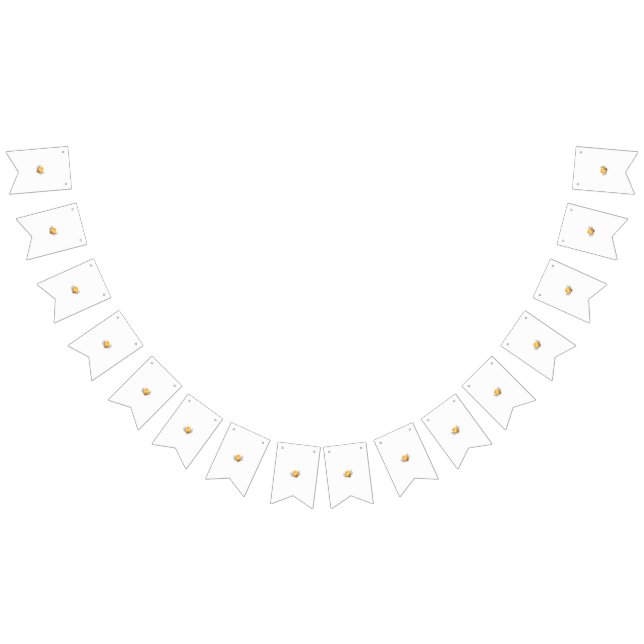 Banderines una flor amarilla con hojas sobre fondo blanco (Todo)