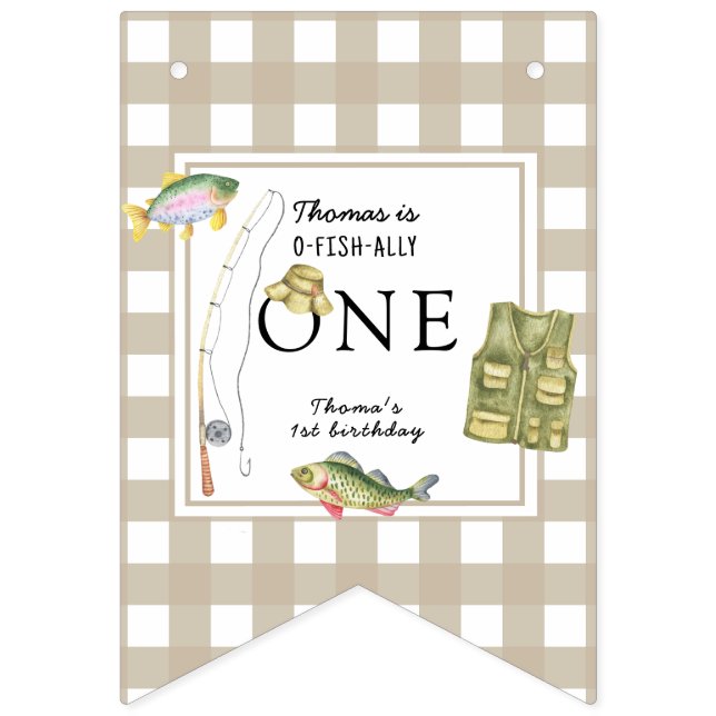 Banderines Una pequeña fiesta de cumpleaños de pescadores (Primera bandera)