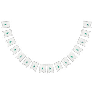 Banderines una pintura de una flor y un pez sobre una espalda