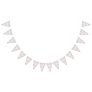 Banderines Una tapicería clásica de papel de flores en blanco