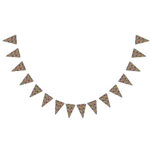 Banderines Una vibrante obra de arte textil con un rojo atrev