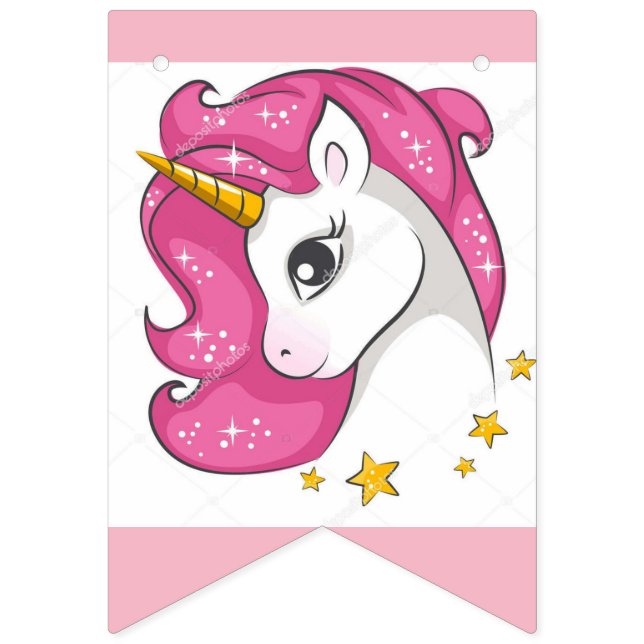 Banderines Unicornio rosado (Decimosexta bandera)