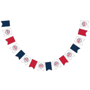 Banderines USA Rojo Blanco y Azul 250 Aniversario de América