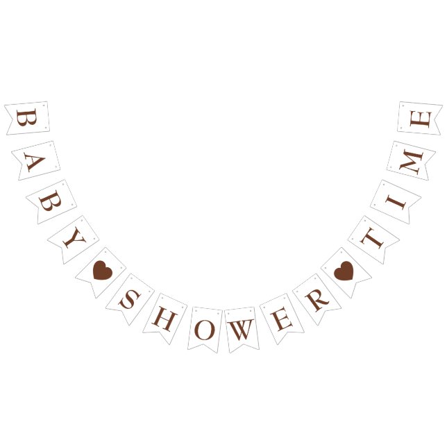 Banderines Ut corazones marrones baby ducha horarios de amarr (Todo)