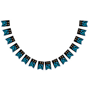 Banderines velas de 60 años con ojos