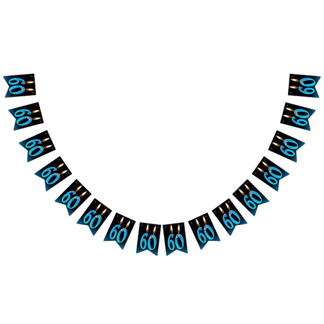 Banderines velas de 60 años con ojos (Todo)