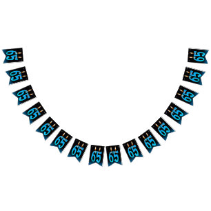 Banderines velas de 65 años con ojos