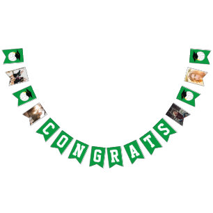 Banderines Verde de la graduación de voleibol