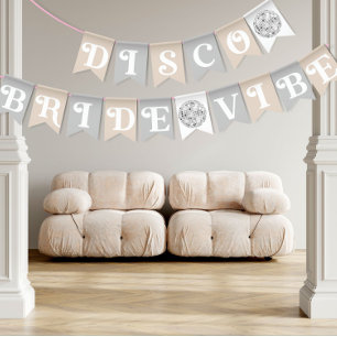 Banderines Vibra de novia disco Plata Regalo de ducha nupcial