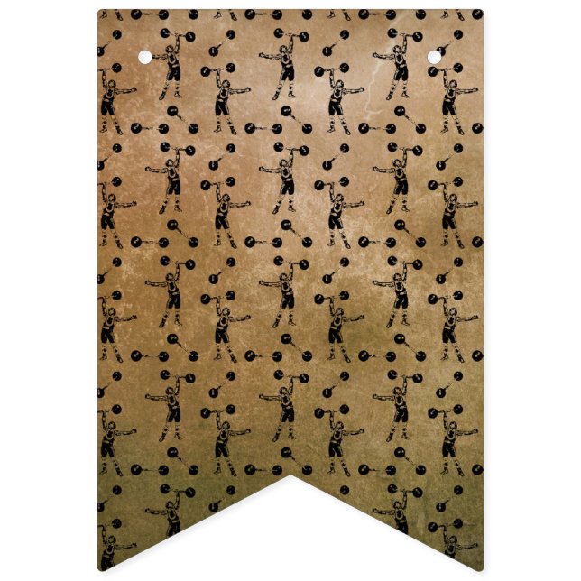 Banderines Viejo circo negro fuerte en el carnaval (Primera bandera)