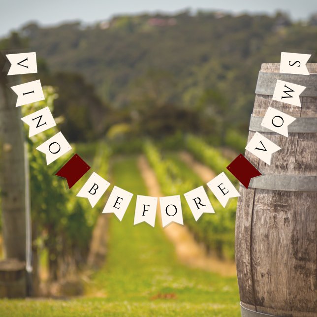Banderines Vino antes de la ducha de novia Vows (Subido por el creador)