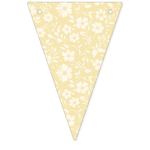 Banderines Vintage Bloom Neutral - Crema de mantequilla