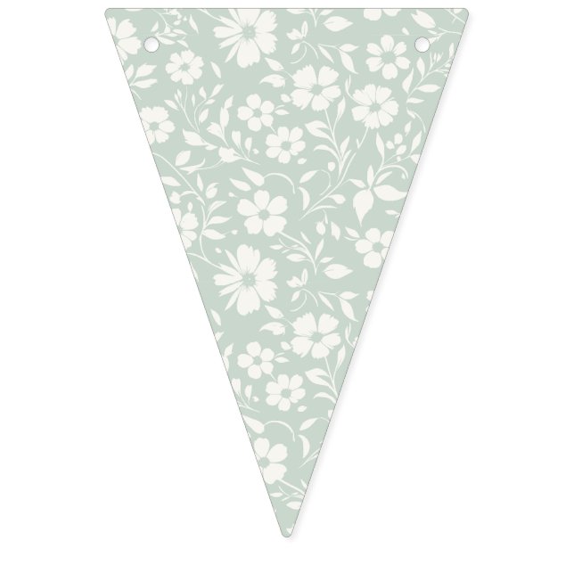 Banderines Vintage Bloom Neutral - Salvia Muted (Primera bandera)