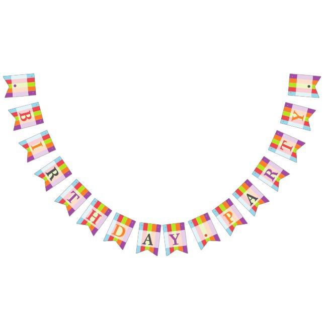 Banderines Vintage Circus Color Birday Party (Todo)