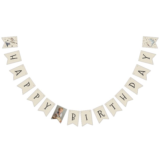 Banderines Vintage Harry Potter Primer cumpleaños (Todo)