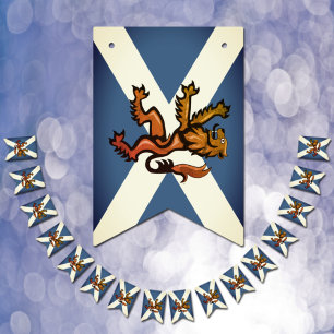 Banderines Vintage Scottish Flag Party, Scotland, Rampant
