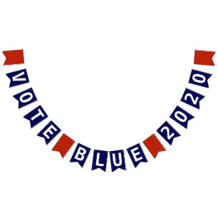 Banderines Votar azul sin importar quién sea la elección de 2