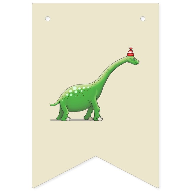 Banderines Walter el dinosaurio verde (Primera bandera)