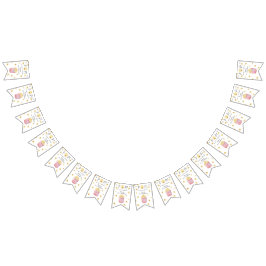 Banderines Watercolor Popcorn Kids Birthday Fiesta