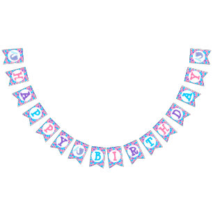 Banderines Whimsical Mermaid Tail Happy Birday