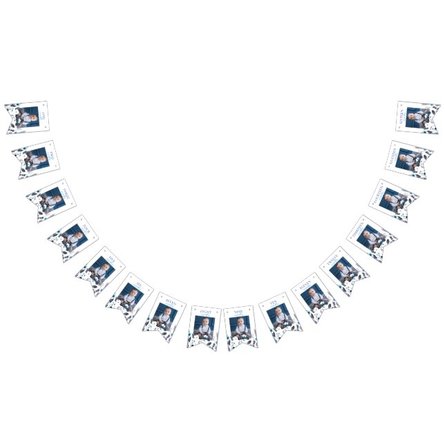 Banderines Winter Boy Onederland Birthday Monthly Photo (Todo)