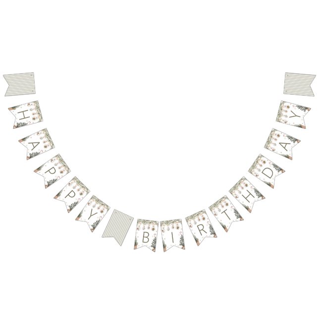 Banderines Winter Onederland Birthday Banner (Todo)