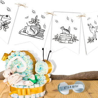Banderines Woodland Animals Libro Color Tu Propio