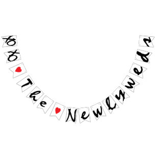 Banderines XOXO "AMOR" los RECIENES CASADOS que casan la