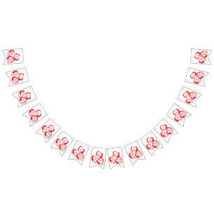 Banderines Yo Sí Beso Que Sea Mi Día de San Valentín Banner B