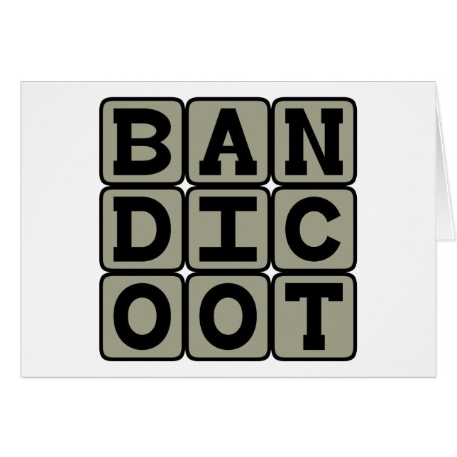 Bandicoot, Marsupial Omnivore (Anverso (Horizontal))