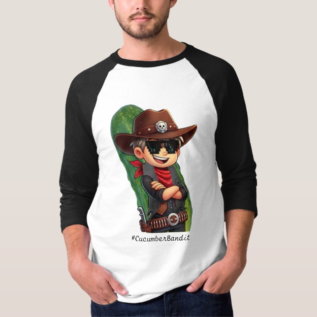 Bandidos imaginarios - #CucumberBandit QR Camiseta (Anverso)