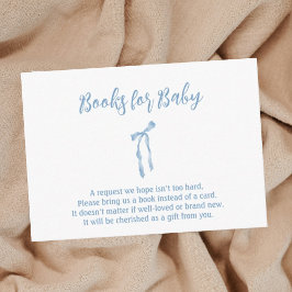 Bando azul simple tarjeta de baño para bebé