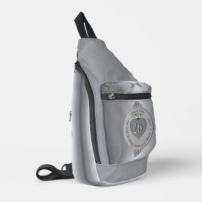 Bandolera 25° aniversario de Silvery Boda edición impresa de (Esquina izquierda)