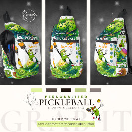 Bandolera Accesorios Personalizados de Pickleball Grab-n-Go