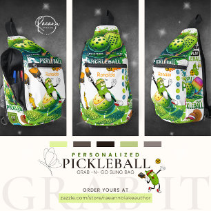 Bandolera Accesorios Personalizados de Pickleball Grab-n-Go