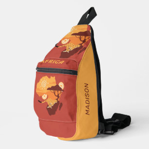 Bandolera África de nombres personalizados