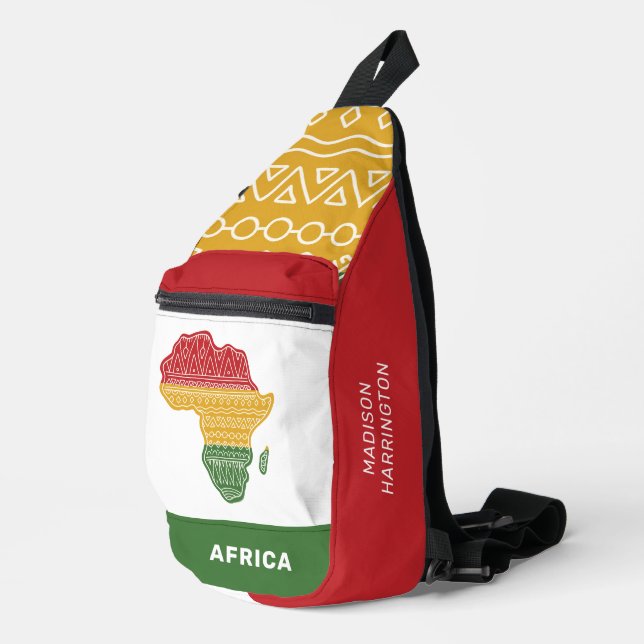 Bandolera África de nombres personalizados (Esquina derecha)